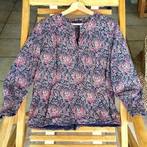 Lucky Brand Women's Long Sleeves Paisley Prints